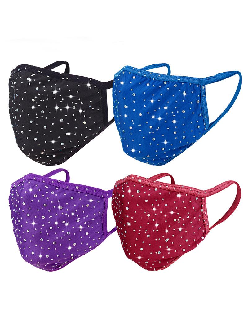 

Studded Breathable Face Mask, Black