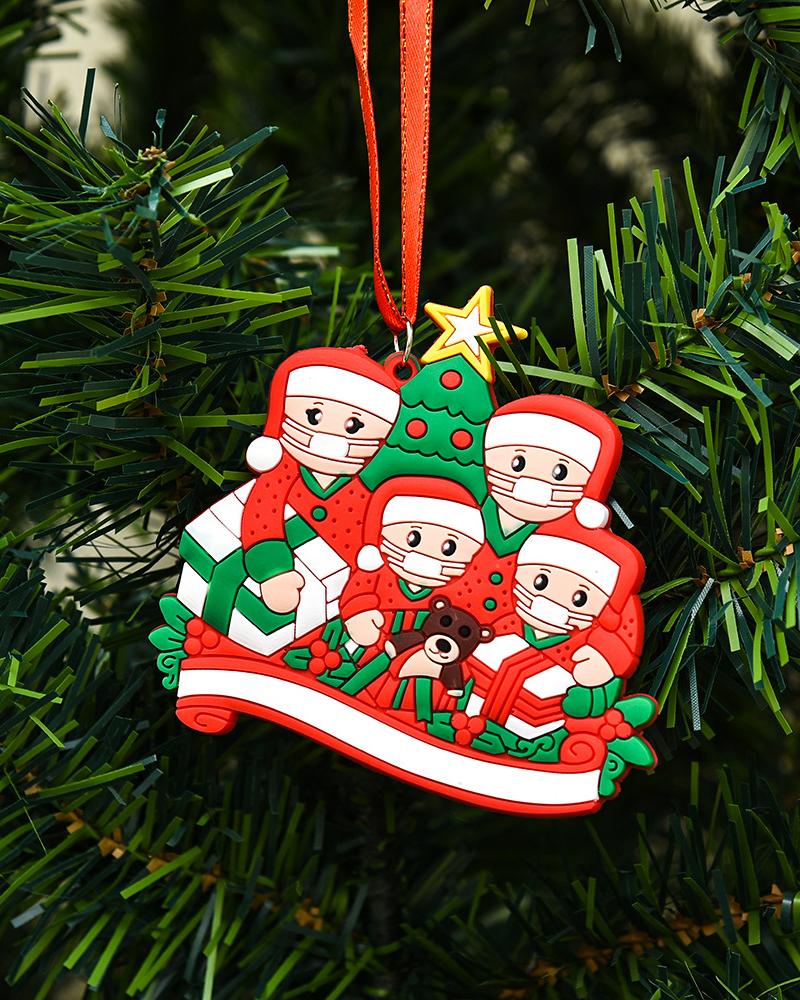 

Christmas Family Member With Mask Ornament, Style3