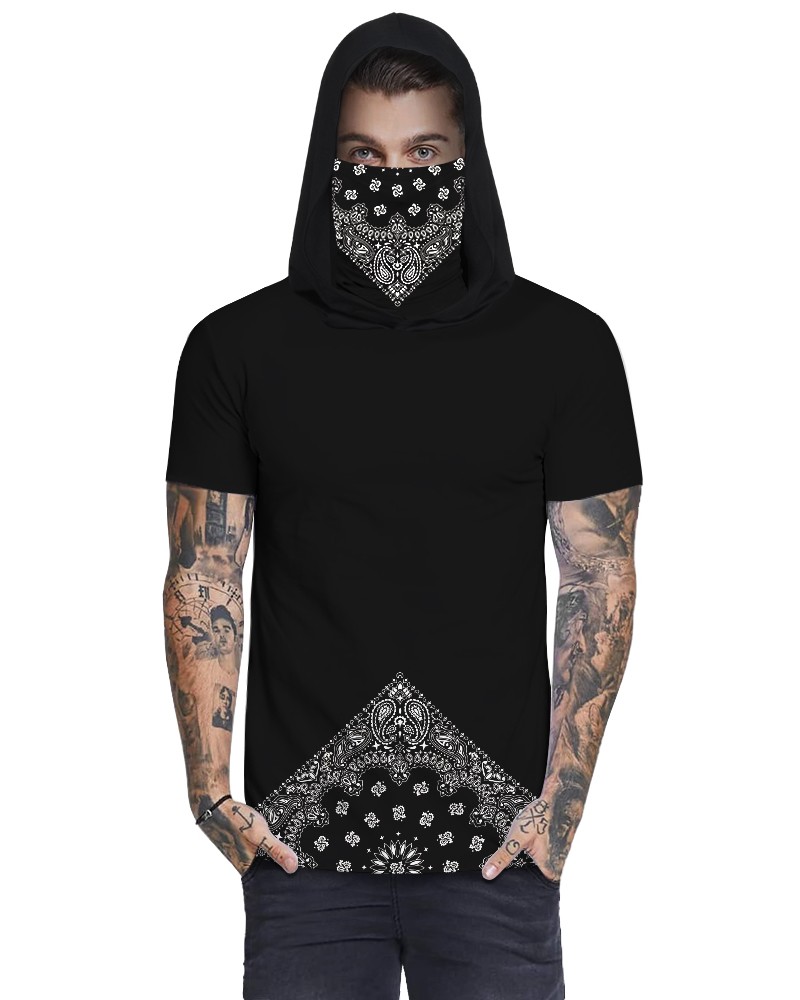 hooded short sleeve shirt