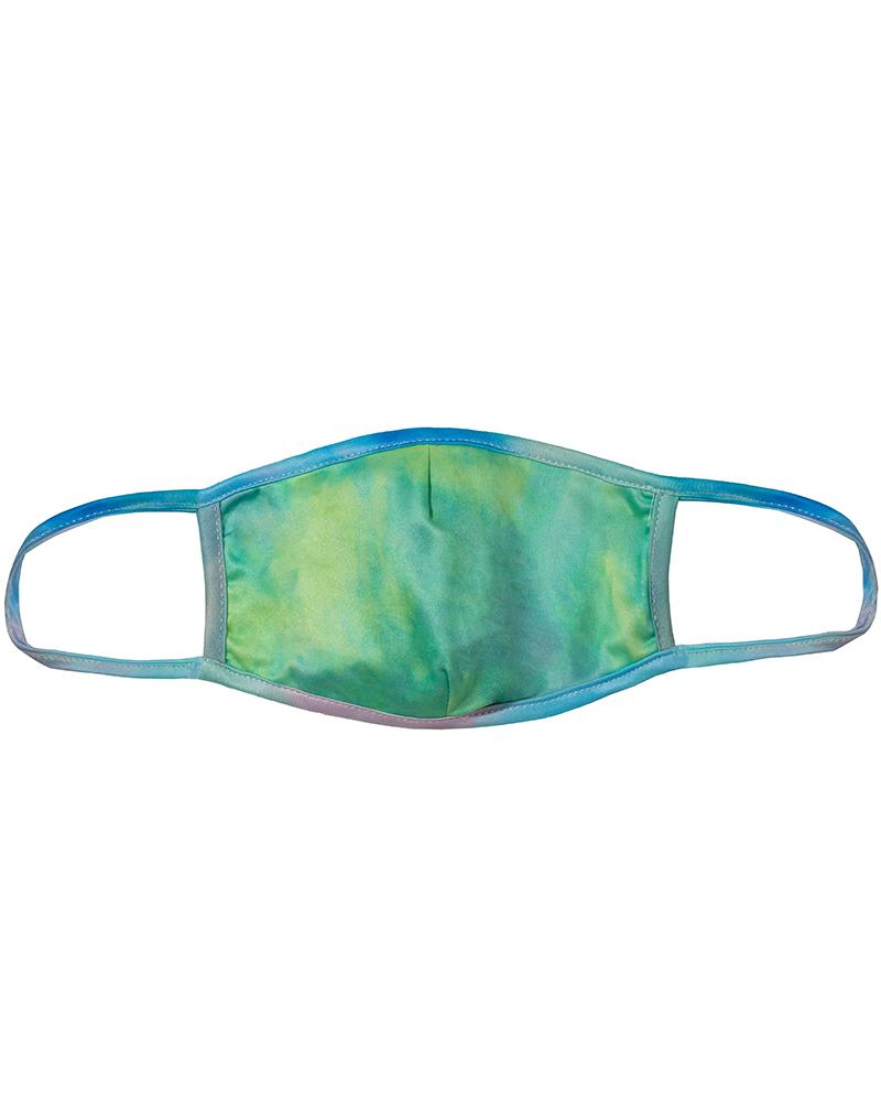 

Tie Dye / Starry Sky Print Colorblock Breathable Mouth Mask, Green(mint)