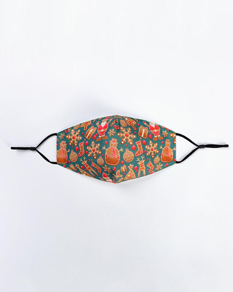 

Christmas Print Breathable Face Mask, Style3