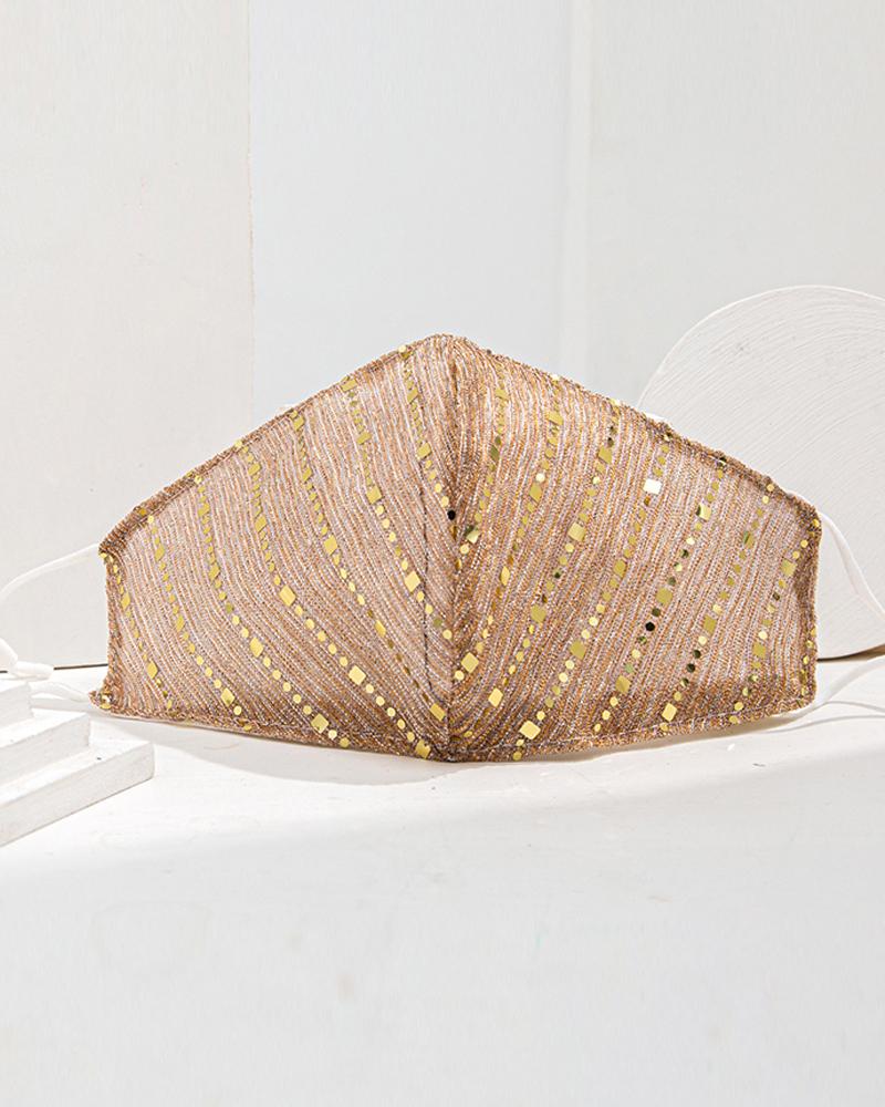 

Studded Breathable Face Mask, Yellow