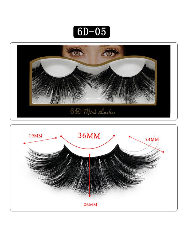 

1 Pair Volume Curly False Eyelashes, Style5