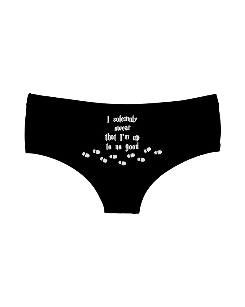 

Letter / Heart / Graphic Print Panty, Style6