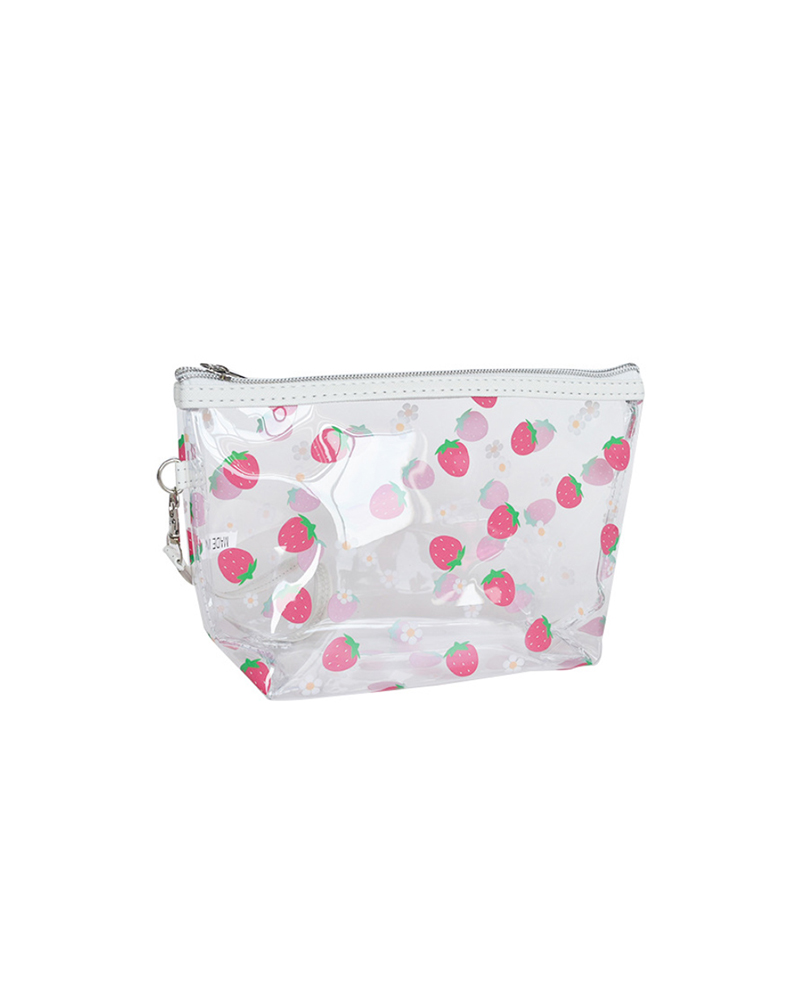 

Animal / Fruit Print Transparent Waterproof Makeup Bag, Style12