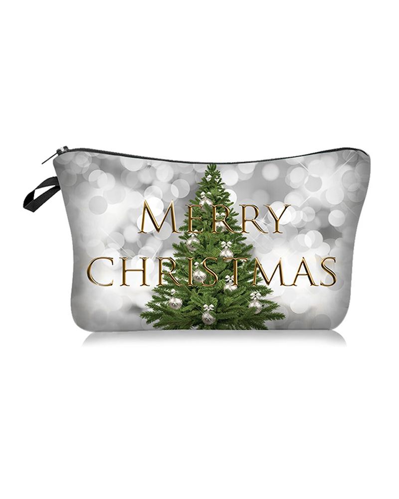 

Christmas Print Makeup Bag, Style3