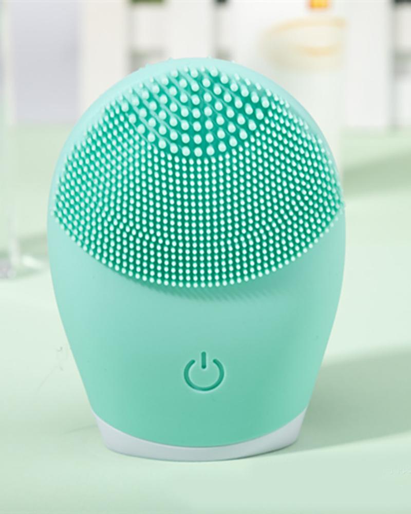 

Silicone Electric Cleansing Brush, Green