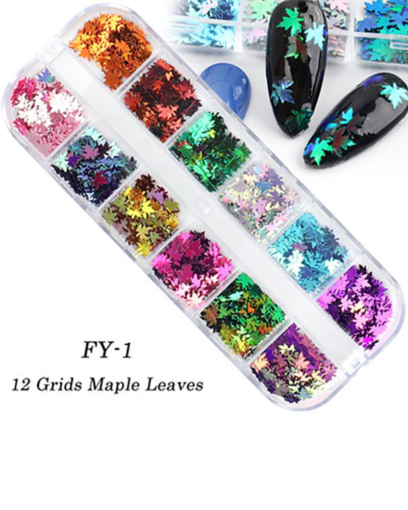 

1Box Colorful Butterfly Tropical Shaped Nail Art Decoration, Style2
