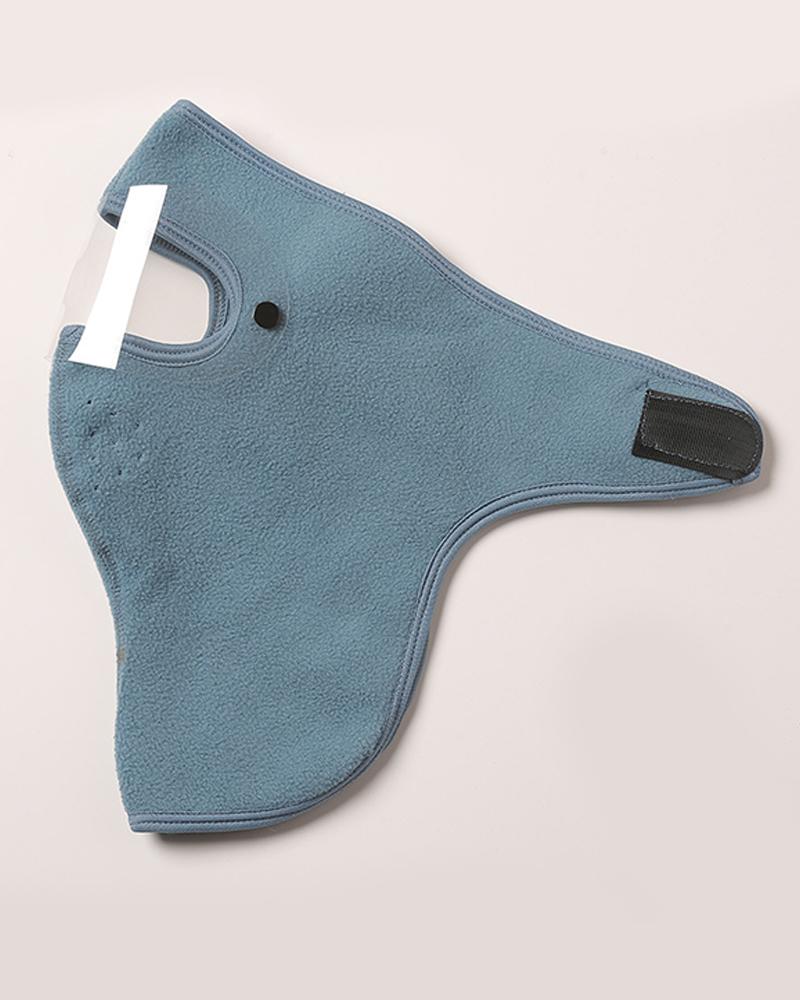 

Winter Windproof Neck Warmer Breathable Full Face Mask With Eye Shield, Blue