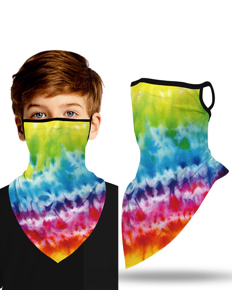 

Colorblock Breathable Ear Loop Face Cover Windproof Outdoors, Multicolor