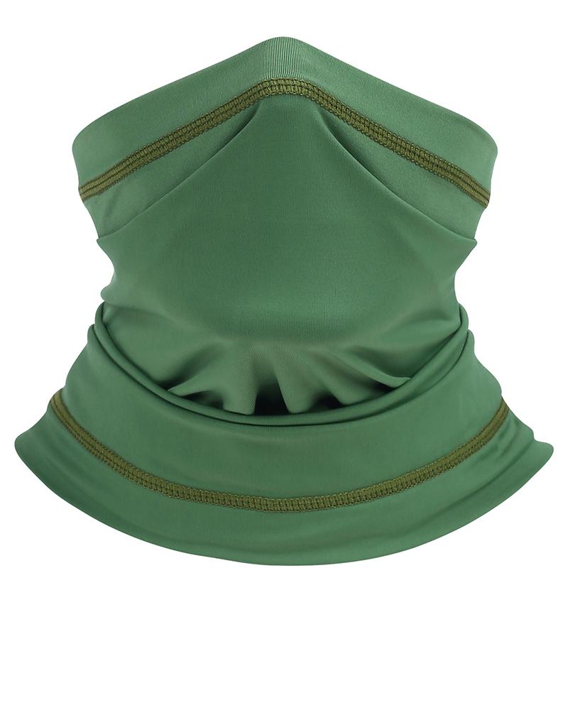 

Solid Summer Neck Gaiter Face Cover Headwear Bandana, Green