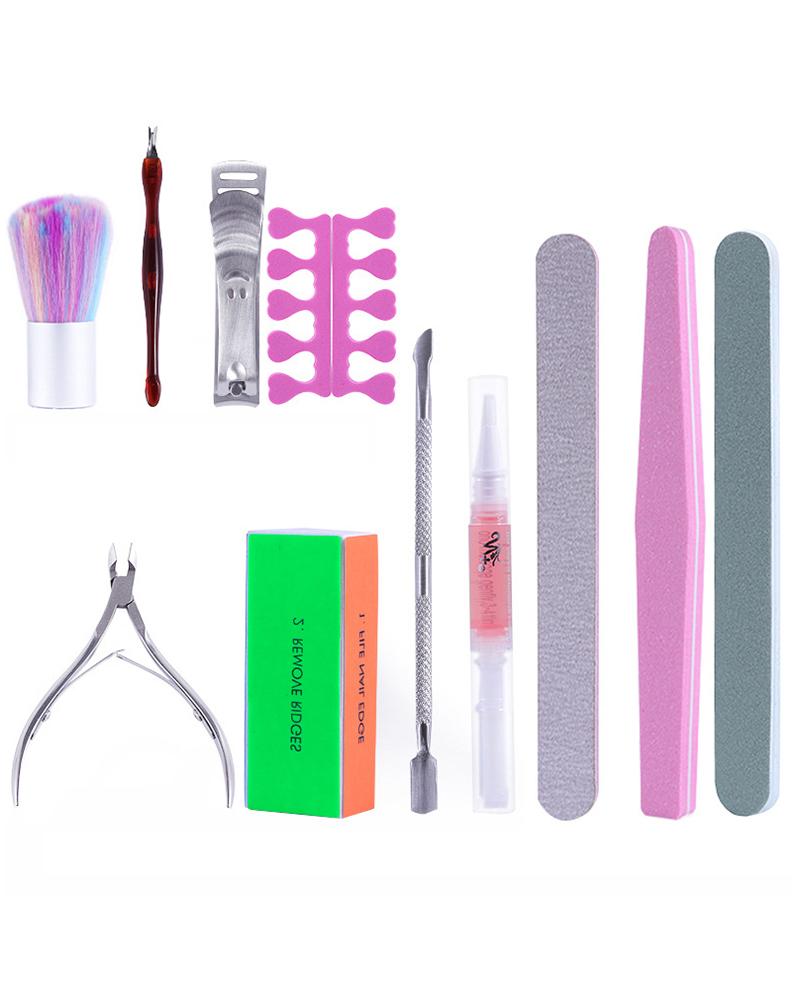 

11PCS Manicure Tools Set, Multicolor