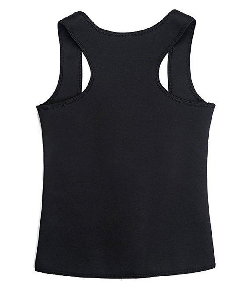 

Latex Zipper Waist Trainer, Black