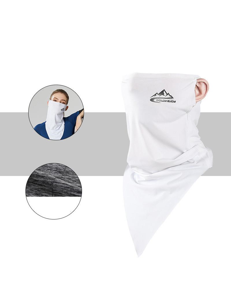 

Cooling Ear Loops Neck Gaiter Bandana Mask Face Scarf Balaclava, White
