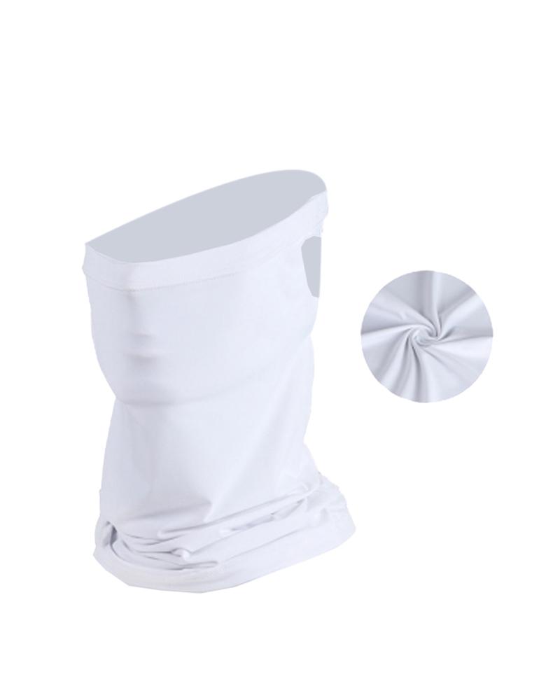 

Solid Breathable Face Bandana Magic Scarf Headwrap Balaclava, White