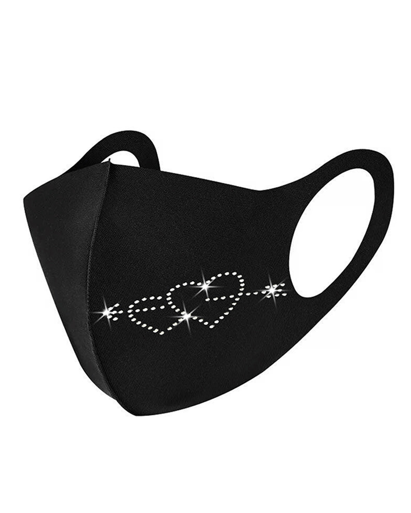 

Mutil Pattern Studded Breathable Face Mask, Style1