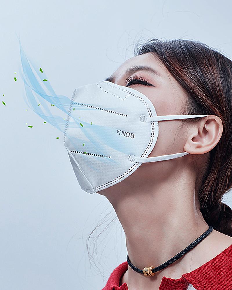 

Anti-pollution N95 M .a. s. k (Filtration Efficiency > 95% FDA, CE approved, White