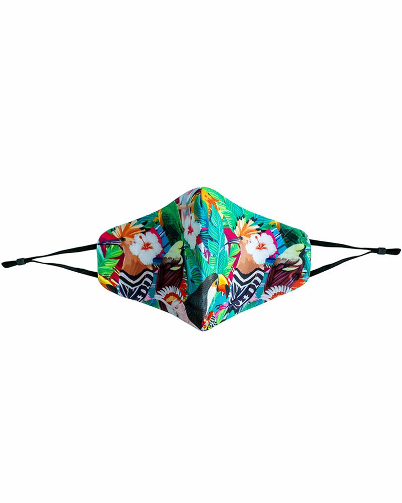 

Tropical / Floral / Paisley Print Breathable Face Mask, Multicolor