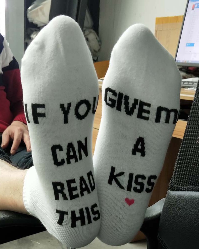 Letter Graphic Print Socks Online. Discover hottest trend fashion at