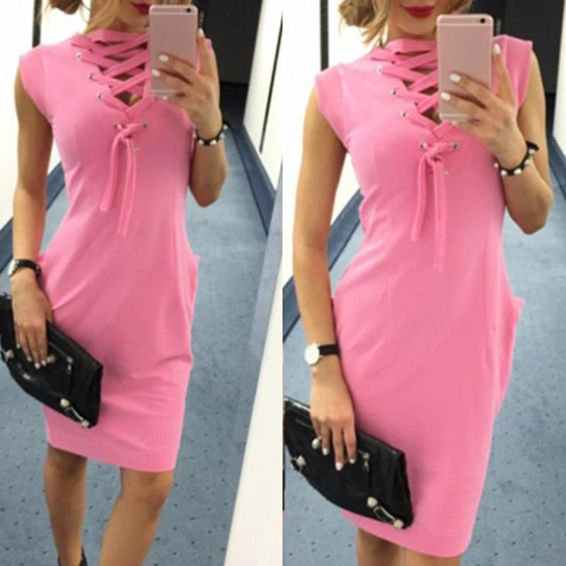 

Lace Up Pocket Reversible Dress, Gold