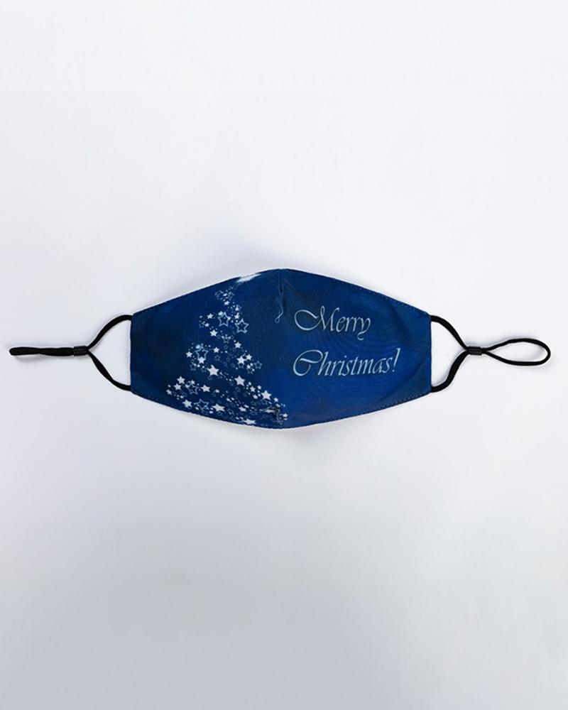 

Christmas Print Breathable Face Mask, Style2