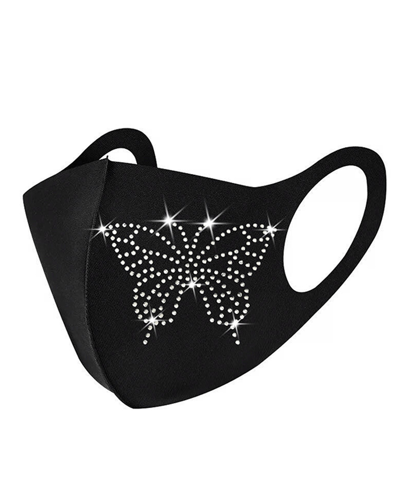 

Mutil Pattern Studded Breathable Face Mask, Style2