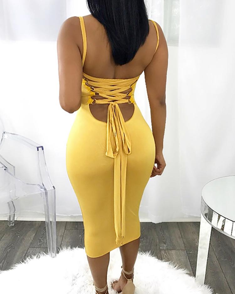 back bodycon dress