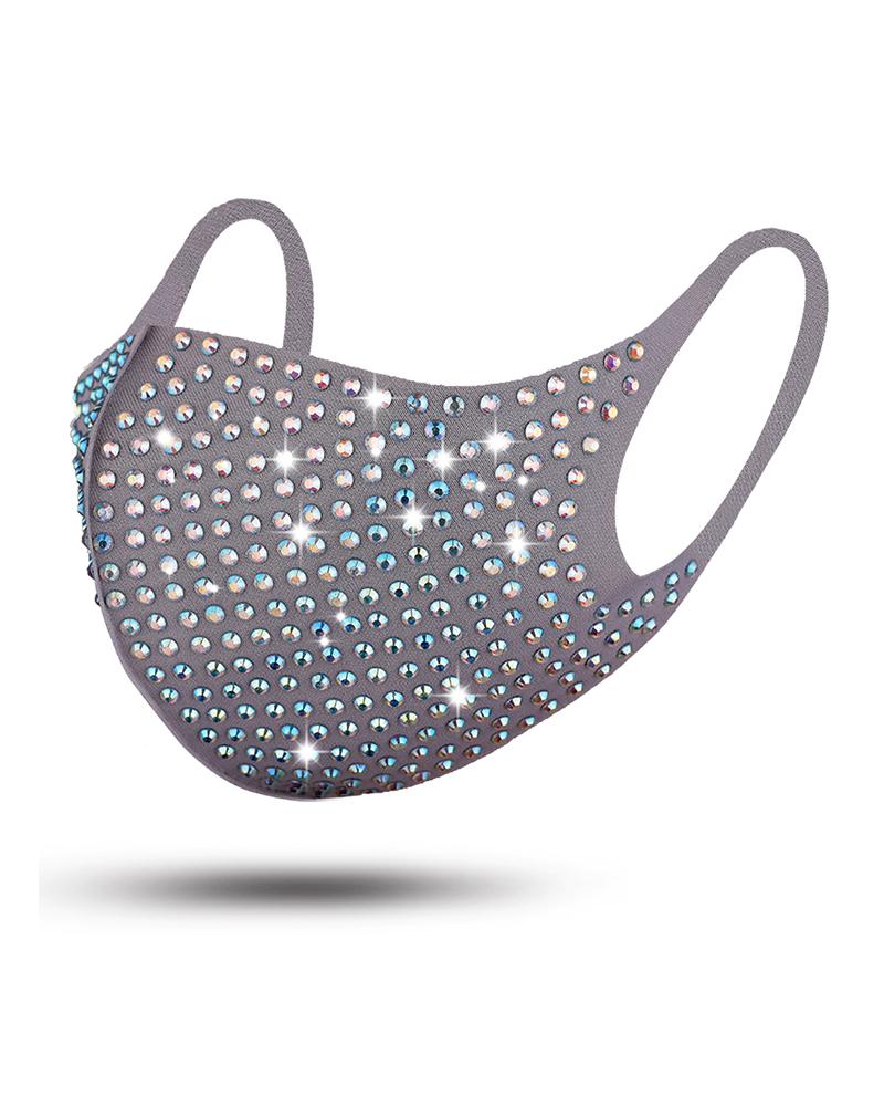 

Studded Breathable Face Mask, Gray