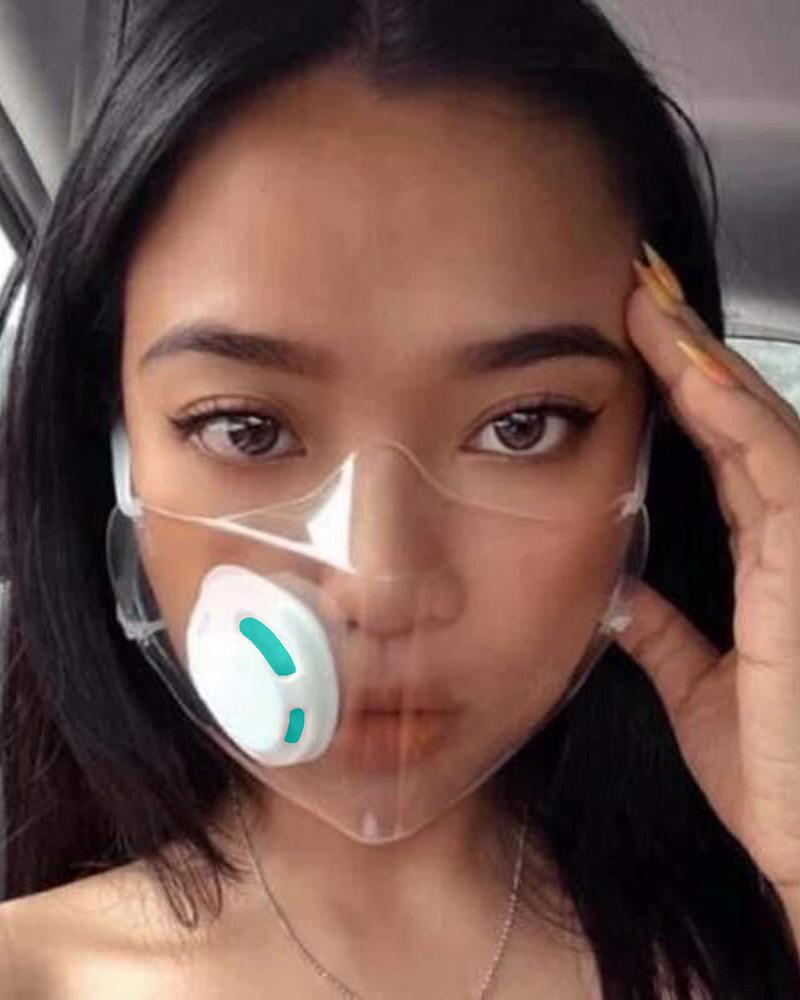

Clear Window Visible Face Shield With Valve, Style1