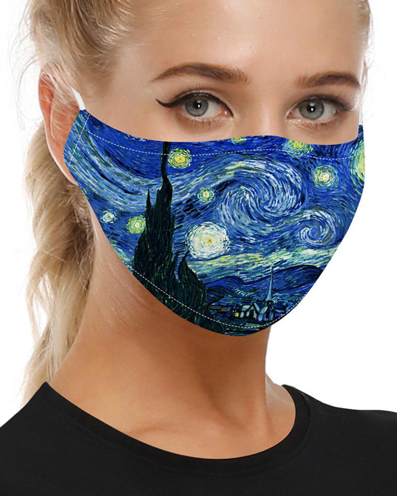 

Print Breathable Mouth Mask Washable And Reusable, Style1