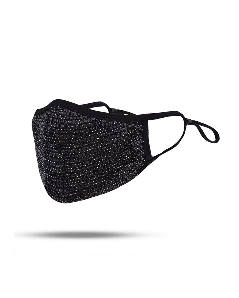 

Studded Breathable Face Mask, Black