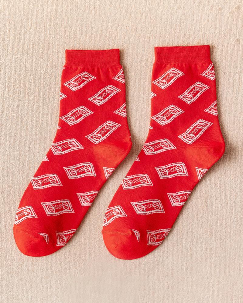 

1Pair Happy New Year Socks, Style3