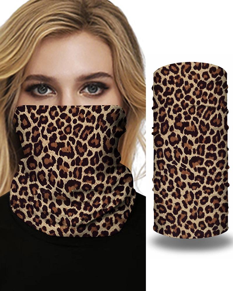 

Leopard Camouflage Print Breathable Face Bandana Magic Scarf Headwrap Balaclava