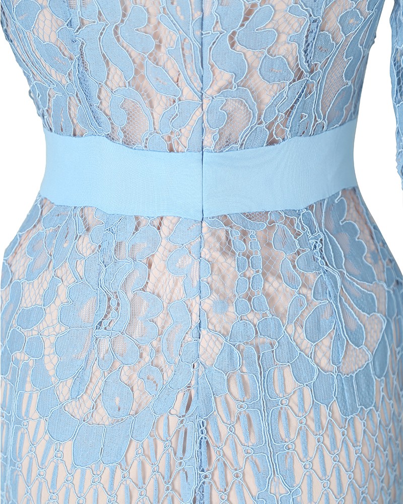 eyelash lace overlay plunge neck bodycon dress