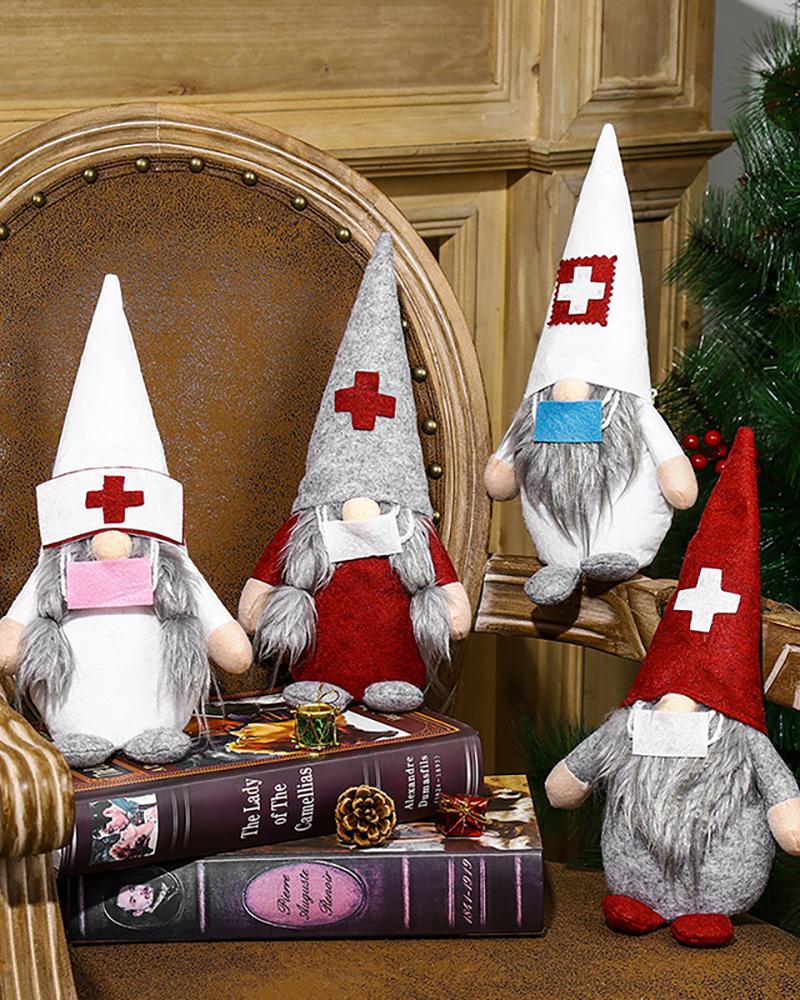 

Christmas Doctor Gnomes Plush Doll Ornaments, Style1