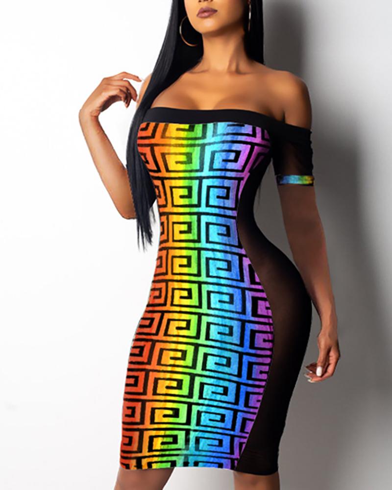 rainbow bodycon