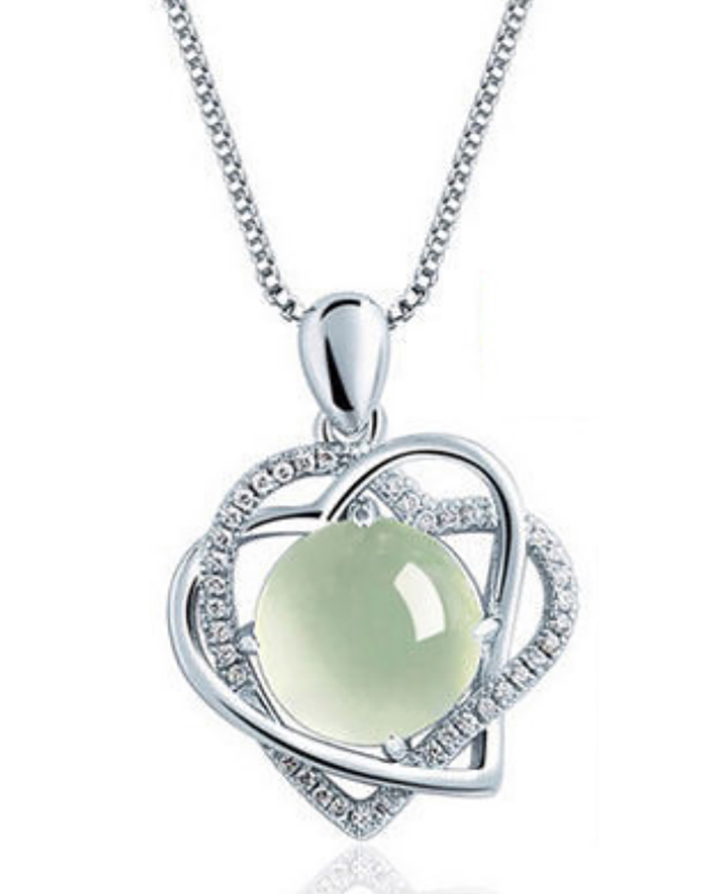 

Double Heart Crystal Pendant Necklace, Style4
