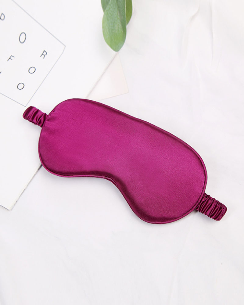 

1PCS Simple Plain Satin Eye Cover, Purple
