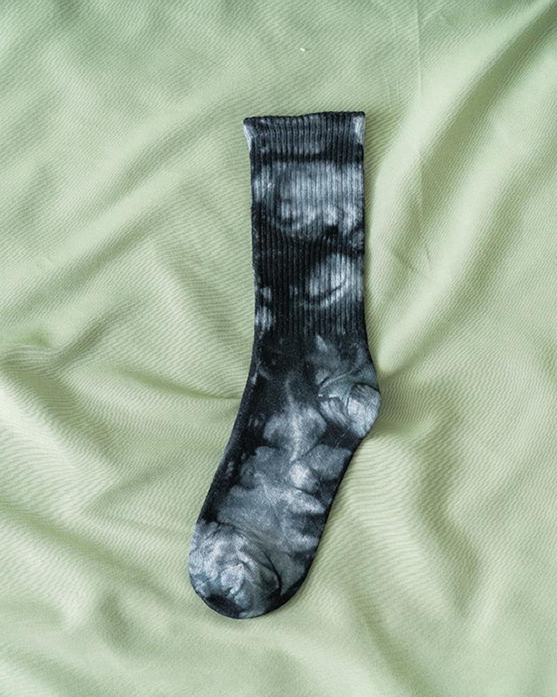 

1Pair Tie Dye Print Socks, Style10