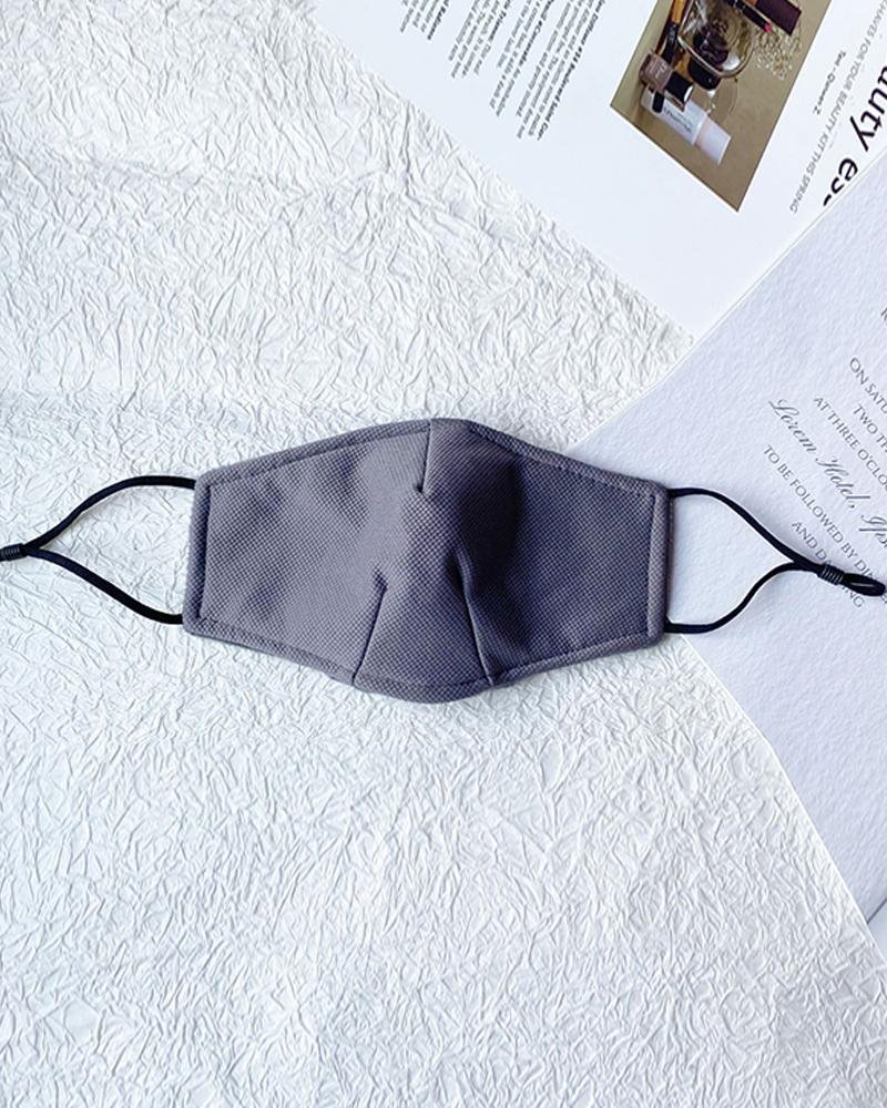

Plain Filter Breathable Face Mask, Gray