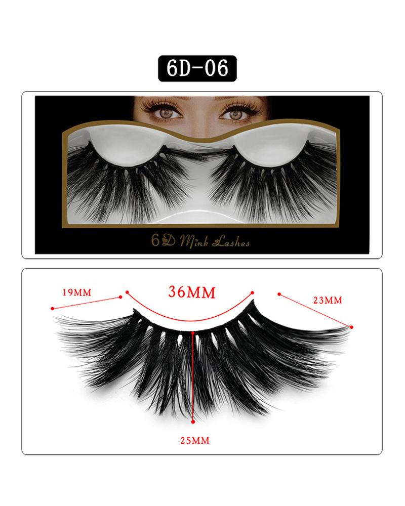 

1 Pair Volume Curly False Eyelashes, Style6
