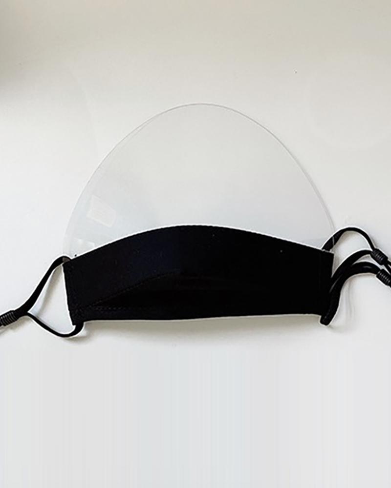 

Mouth Clear Window Visible Face Mask, Black