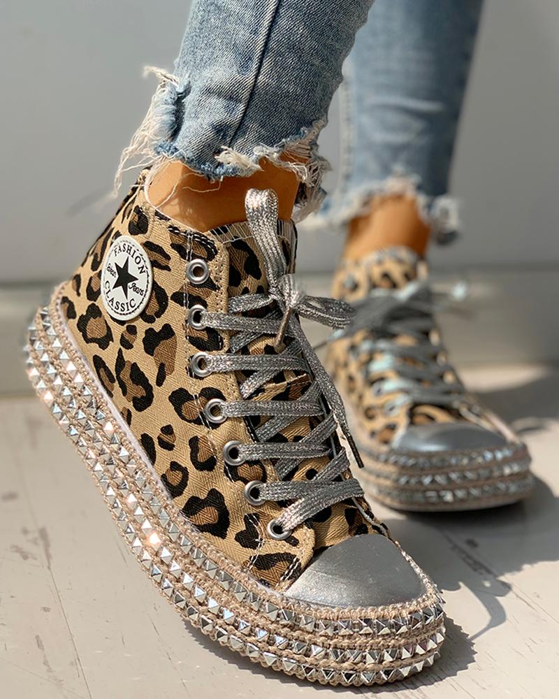 leopard sneakers