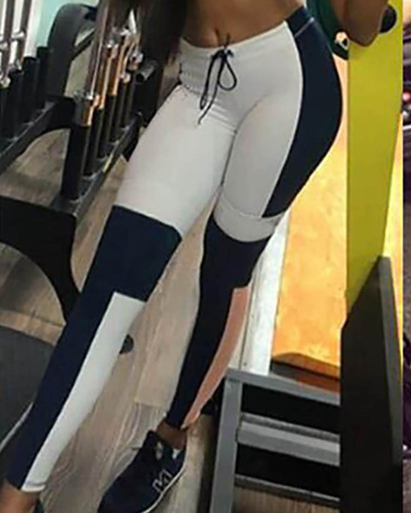 

Slim fit Package Hip Yoga Pants, Multicolor