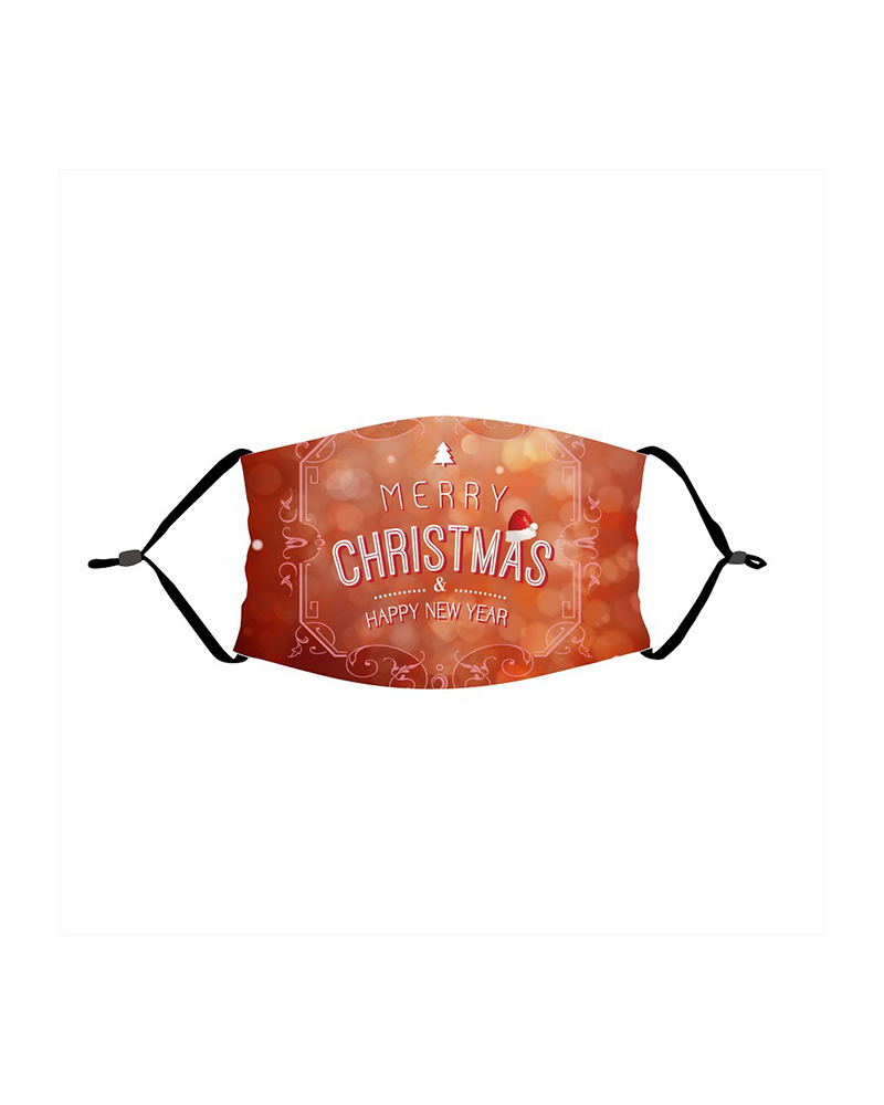 

Christmas Thickened Adjustable PM 2.5 Earloop Face Mask For Kids, Style1