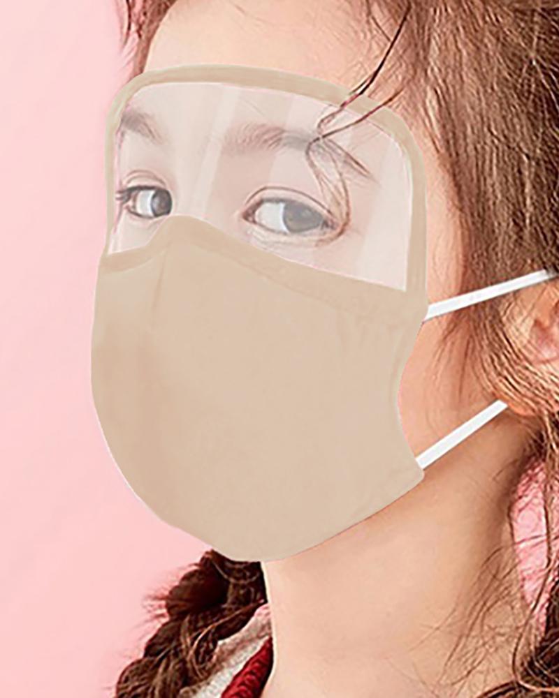 

Children Outdoor Face Protective Face Mask With Eyes Shield, Brown