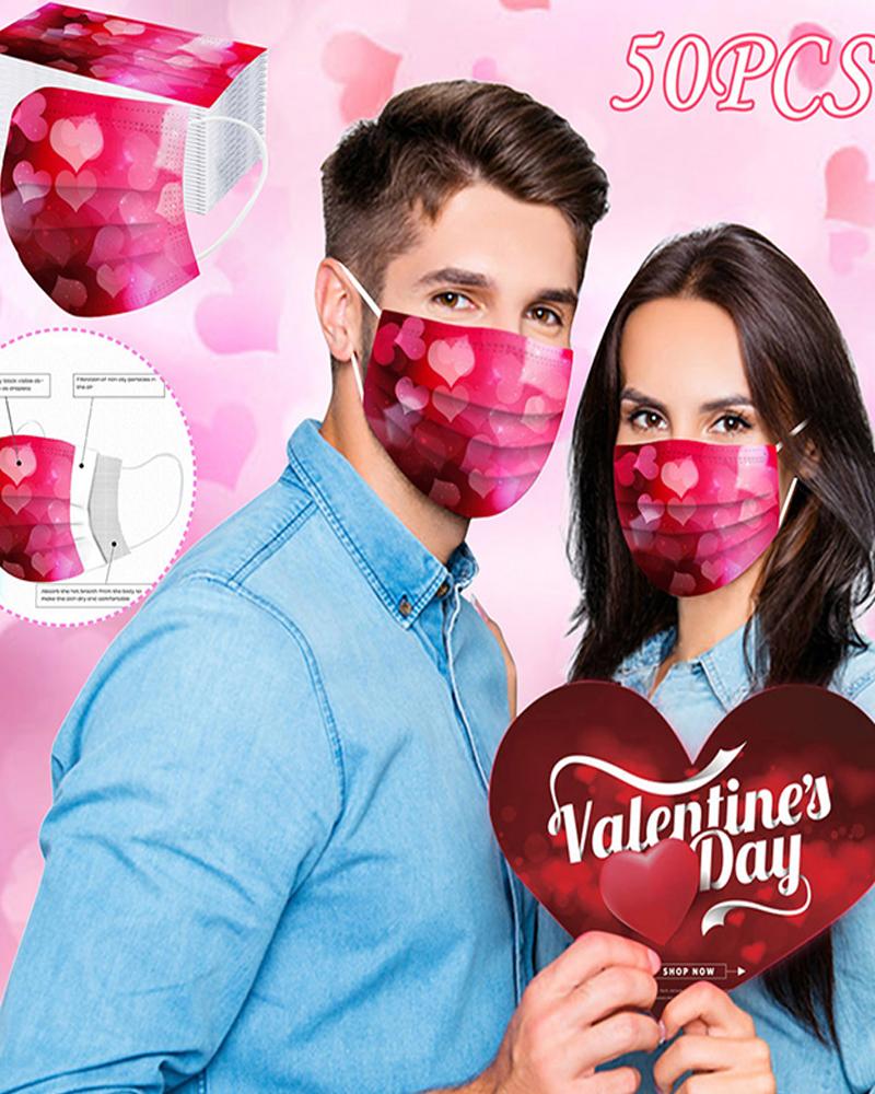 

Valentine's Day Disposable Face Mask, Style5