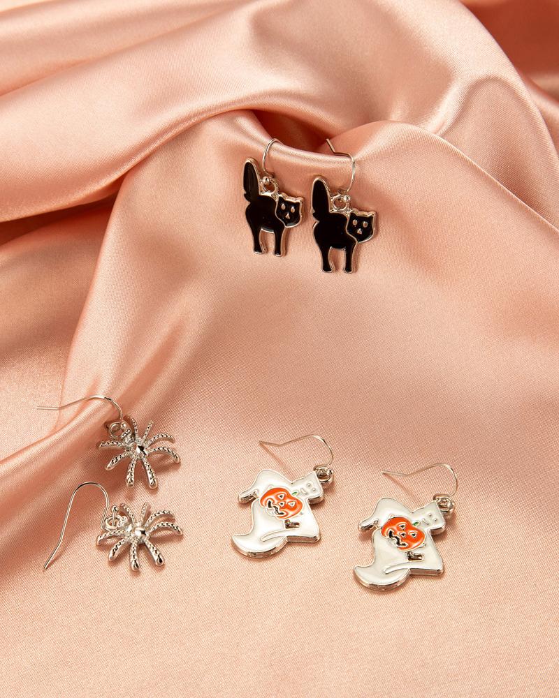 

3PCS Halloween Mixed Pattern Earring, Style3