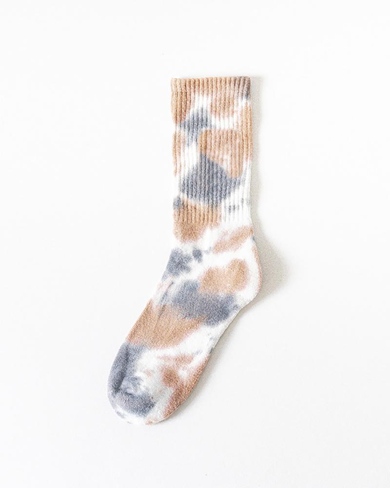 

1Pair Tie Dye Print Socks, Style12