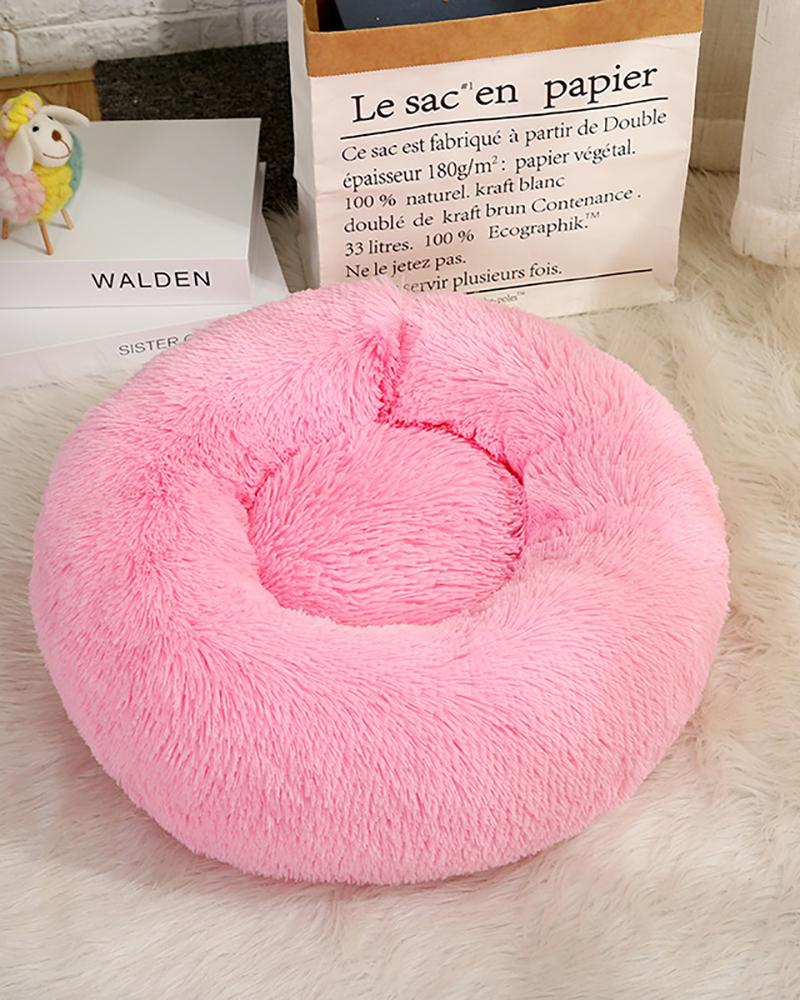 

Comfy Calming Pet Bed, Pink